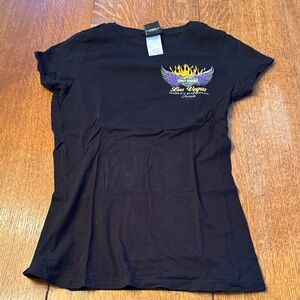 Harley-Davidson Black Shirt with Orange Emblem